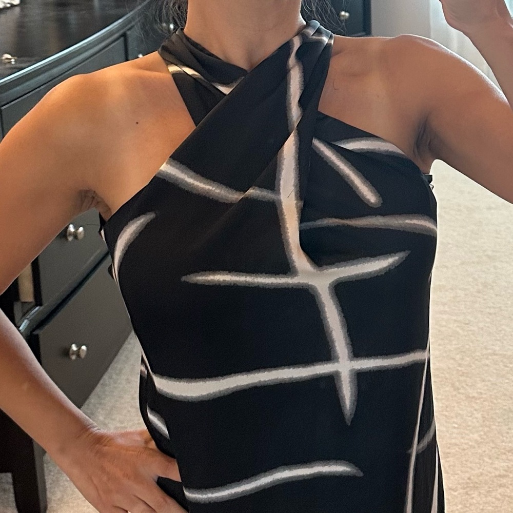 Bundled only 💕 Ann Taylor Black and White One Shoulder Halter Top